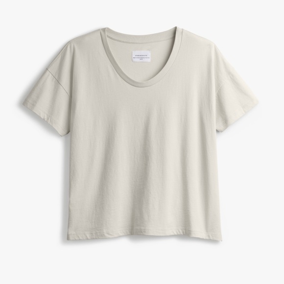 Parachute Tops - Parachute Organic Cotton Tee Lounge Cream Bone XS S L XL
